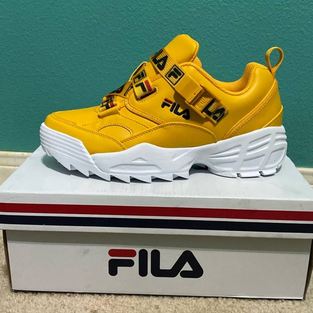 Fila Fast Charge yellow sneakers